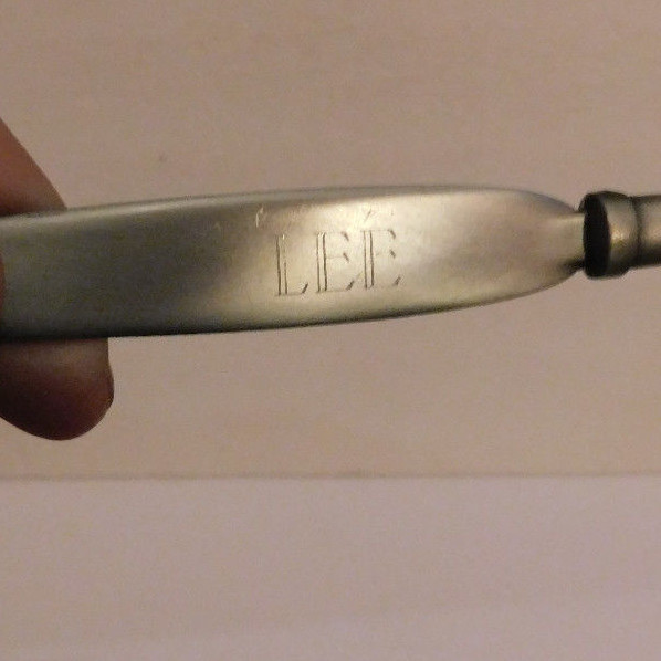 NEAT PEWTER GOLF CLUB LETTER OPENER MARKED LEE - GREAT DESKTOP DECOR
