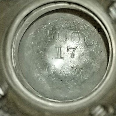 Tiffany Early COIN Silver GROSJEAN WOODWARD Pair of Goblets 8