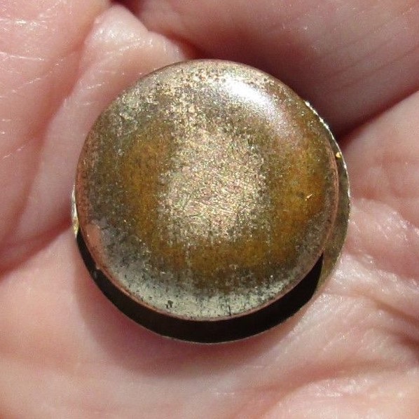 ANTIQUE VTG KNIGHTS OF PYTHIAS FSB ENAMEL CLASP BACK PIN RED YELLOW & BLUE BADGE