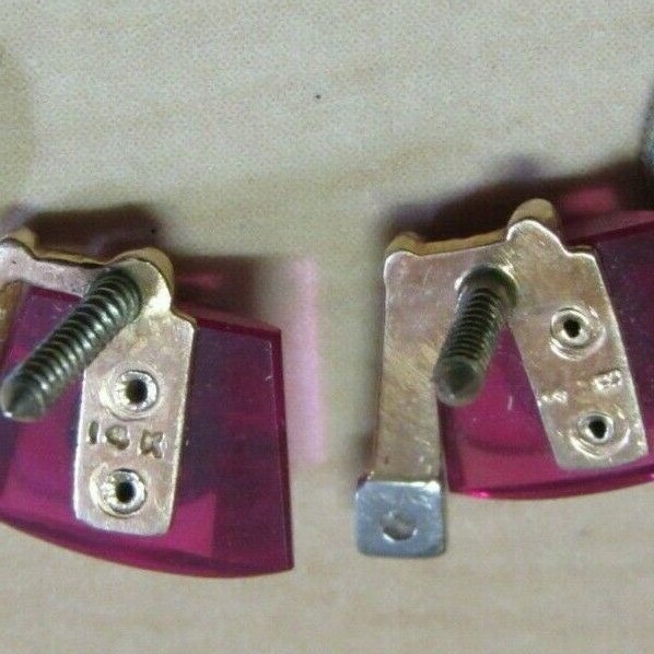 2 VINTAGE 14K SOLID GOLD DIAMOND ACCENTED MASONIC LAPEL PINS MOON STAR SWORD