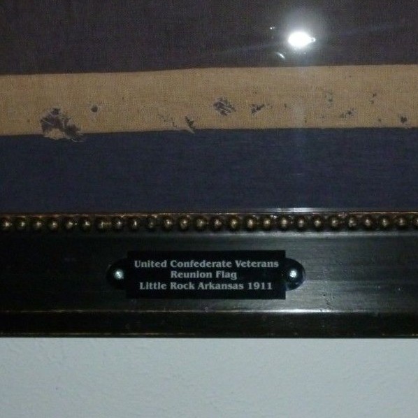 AUTHENTIC UCV HARDEE BATTLE FLAG FROM 1911 LITTLE ROCK ARKANSAS REUNION FRAMED