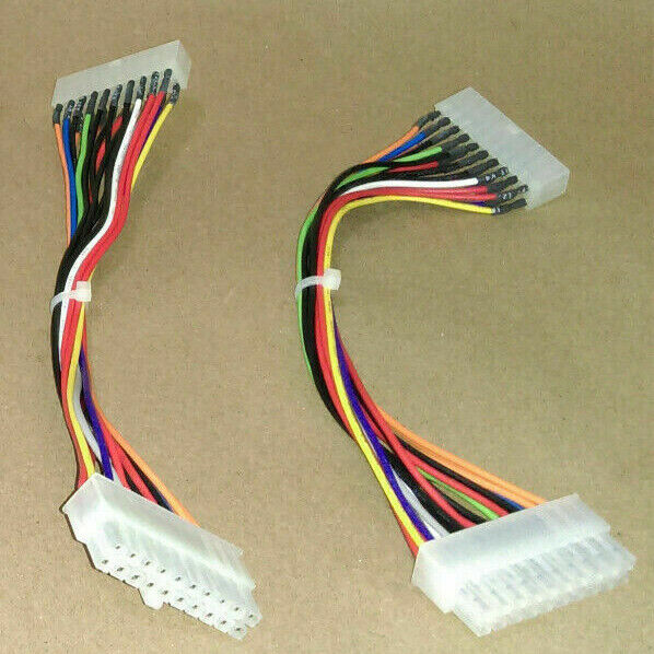 2x: 24-to-20+4pin Adapter Cable For 20pin Pc Motherboard +24pin Atx Power Supply