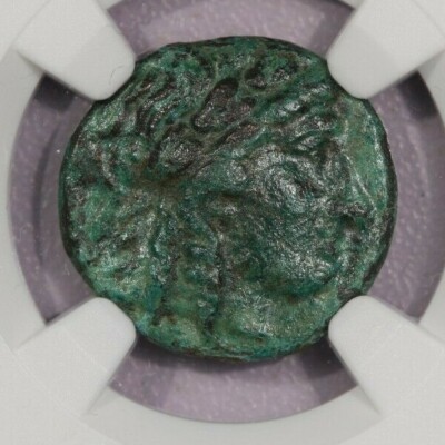 281-261 BC Seleucid Kingdom AE17 Antiochus I NGC VF b-1