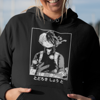 Shoto Todoroki Hoodie My Hero Academia Anime Sweatshirt Todoroki Sweatshirt