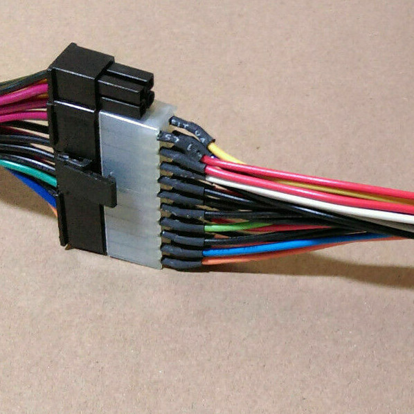 2x: 24-to-20+4pin Adapter Cable for 20pin PC Motherboard +24pin ATX Power Supply