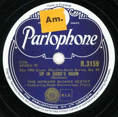 SCHELLACK Sonny Bermans Big Eight / Howard McGhee Sextet Featuring D Curbstone