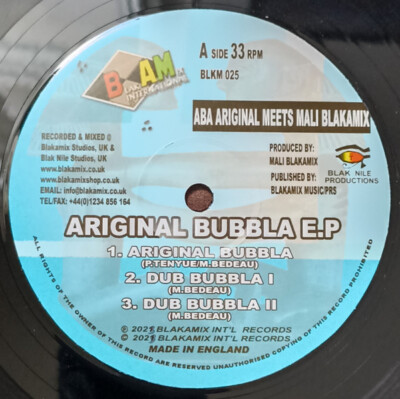 Aba-Ariginals Meets Mali Blakamix - Ariginal Bubbla EP (12'', EP) (Mint (M)) - 31