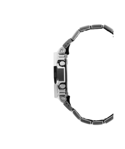 Pre-owned G-shock Casio  G-steel 2100 Series Silver Dial/steel Men's Watch Gm2110d-2a