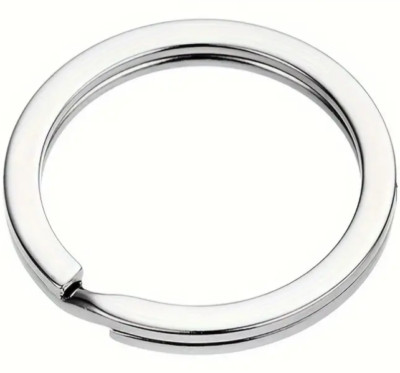 2pc Stainless Steel 30mm Flat Key Rings Silver Key Chain Split Key Ring 1.2''