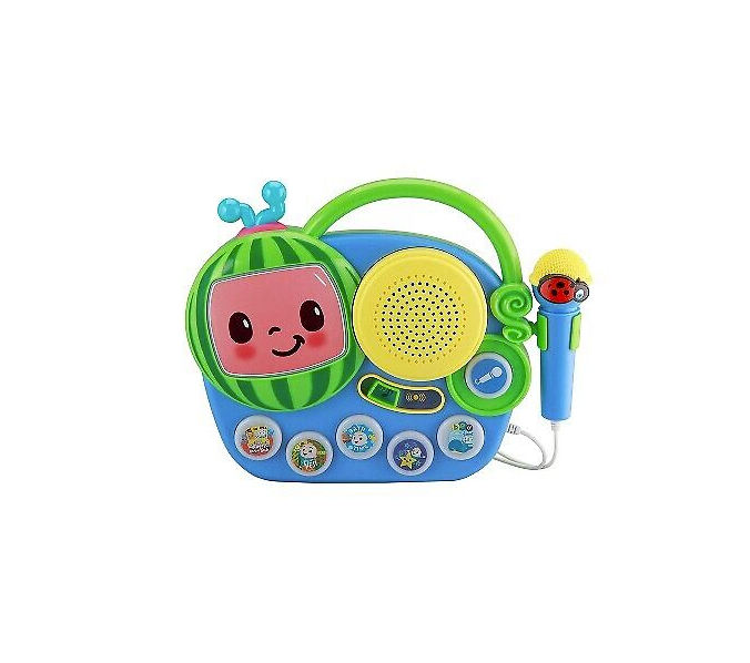 Cocomelon Sing Along Toy Boombox w/ real Mic for Kids 18 Months Up -Box damaged