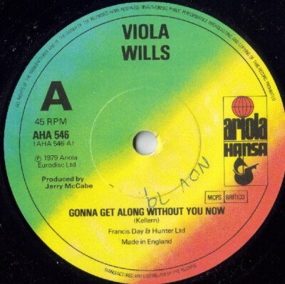 Viola Wills - Gonna Get Along Without You Now 1979 7'', Single, Sol Ariola Hansa 