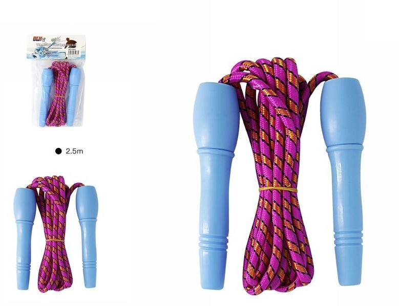 Corda Per Saltare Salto Fitness Allenamento Sport Gioco Fune Manici Plastica dfh