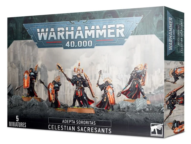 ４０k Celestian Sacresants COMMISSION** (5) Celestian Sacresants Adepta Sororitas