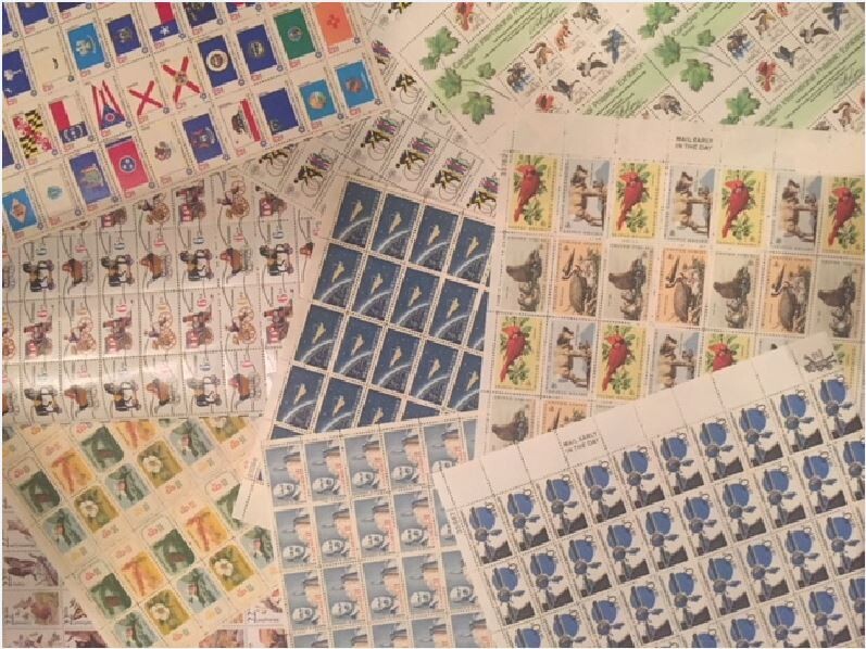 U.S. MINT COLLECTION 400+ VINTAGE STAMPS INCLUDES PLATE BLOCKS / SINGLES & MORE!