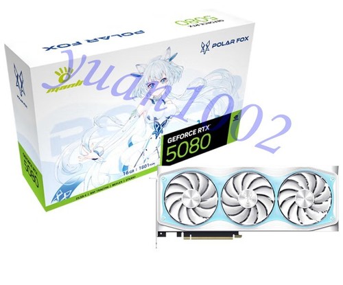【希少新品】POLAR FOX GeForce RTX 5070 Ti Manli Polar Fox GeForce RTX 5070 Ti OC Triple Cooler GPU