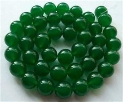  6/8/10mm Green Natural Emerald Gem Loose Beads Gemstone 15''##QF030