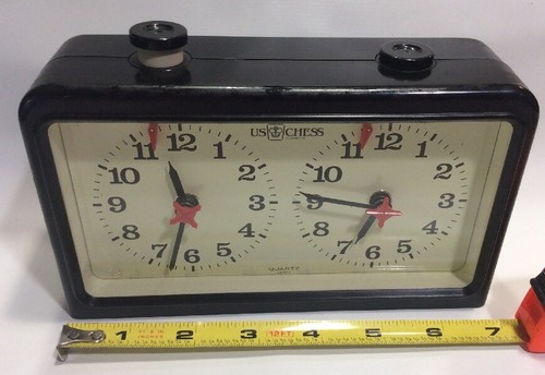 Vintage US Chess Federation Time Clock Quartz Japan Battery Tester Work Properly
