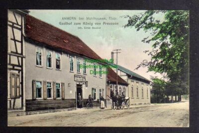 126822 AK Ammern bei Mühlhausen Thür. Gasthof zum König von Preussen 1909