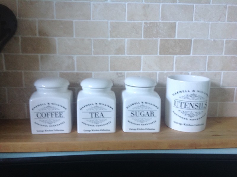 Maxwell Williams tea coffee sugar and other storage jars in Bristol