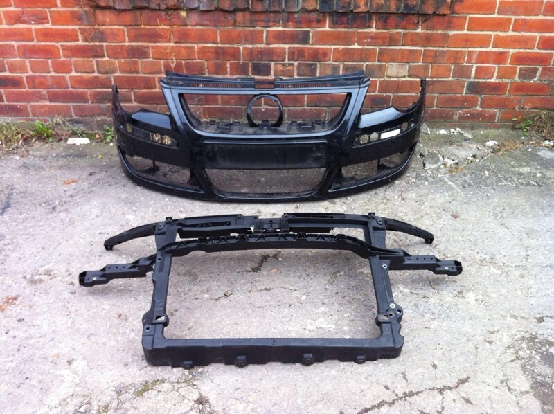 Vw polo 2006 2007 2008 genuine front bumper + front panel + driver
