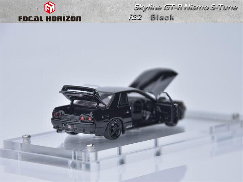 新作グッ Focal Horizon FH 1:64 Skyline GT-R R32 Nismo S-Tune Black ミニカー
