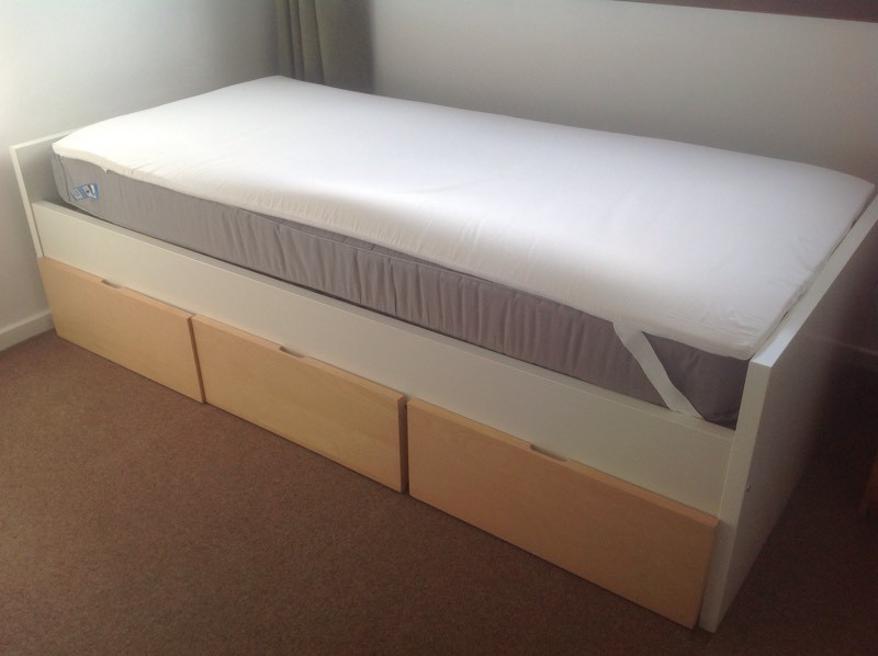 ikea bed with memory foam mattress