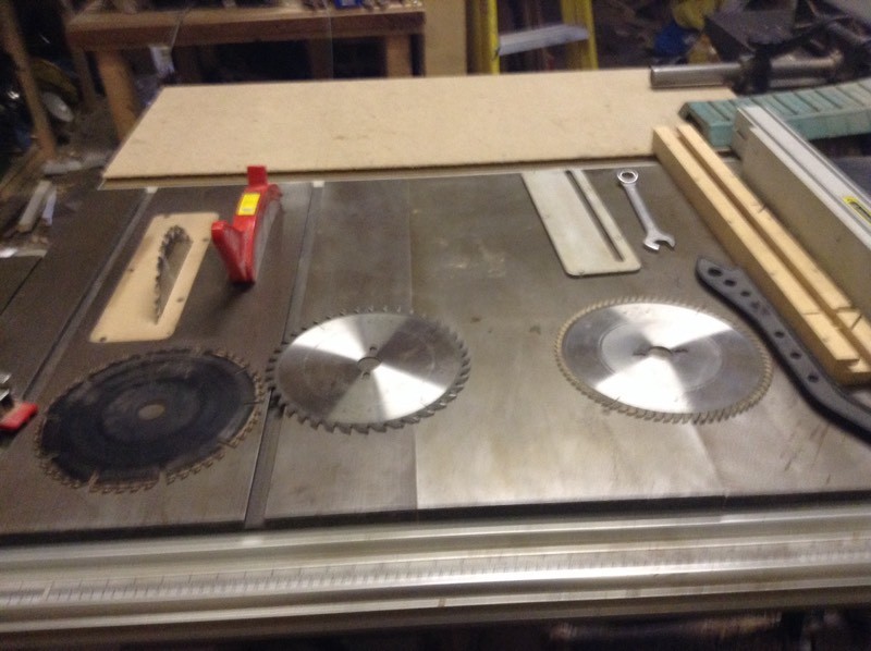 Axminster 10" Table saw, complete with sliding table and extensions