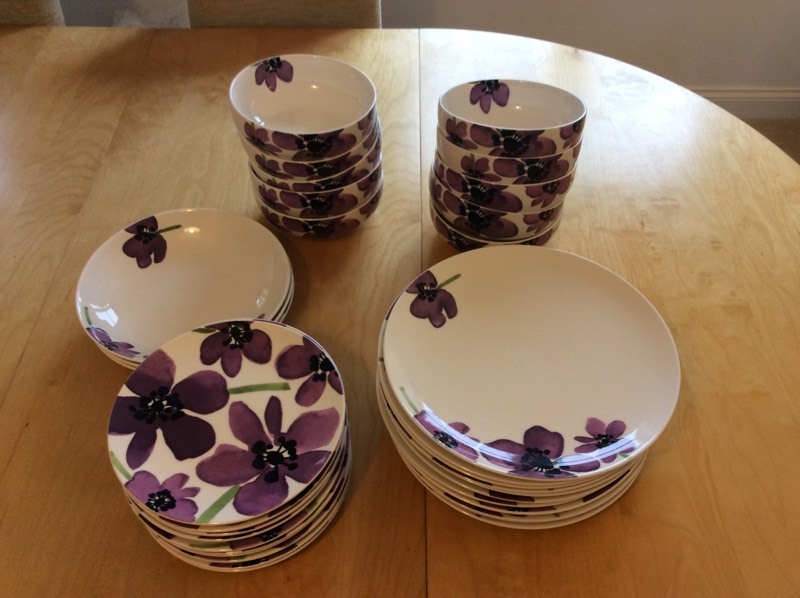 Marks and Spencer Purple Poppy dinner set in Milton Keynes, Buckinghamshire Gumtree