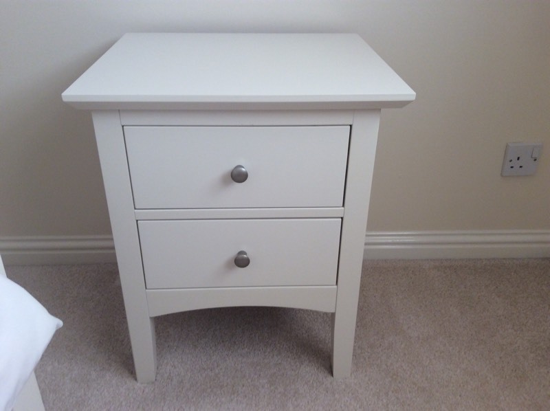 Marks and Spencer Hastings Ivory 2 Bedside in Cumbernauld