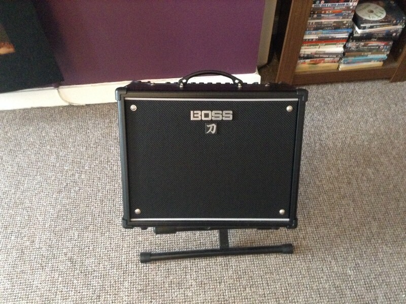 Boss Katana 50 + data lead + amp stand in Liverpool City Centre