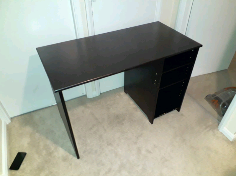 Black Ikea Vallvik Computer Desk In Wantage Oxfordshire Gumtree