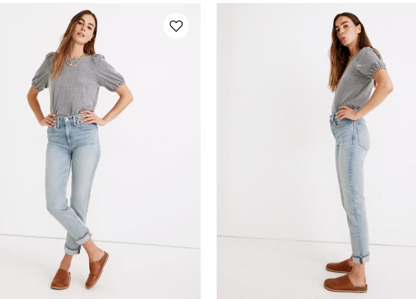 

MADEWELL Светлые эластичные джинсы The Perfect Vintage Roadtripper для мальчиков  10, Синий