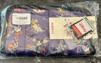 Harveys Seatbelt Bags Disney Mickey and Friends Purple Halloween Classic Wallet