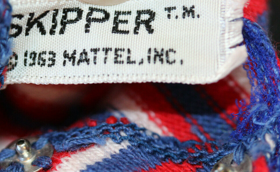 *VINTAGE SKIPPER 1965 SHIP AHOY  #1918 COTTON & KNIT DRESS-NEAR  EXCELLENT