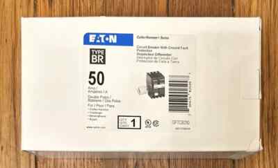 Eaton GFTCB250 50 Amp Double Pole 240V Pigtail-Neutral GFCI Ground Fault Circuit
