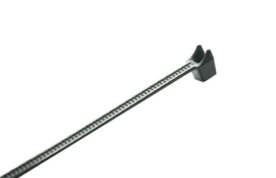 100 pc 4'' FUEL LINE BLACK WIRE CABLE ZIP TIE, UV RESISTANT