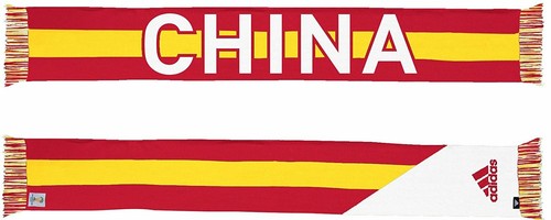 Аутентичный жаккардовый командный шарф Adidas China FIFA World Cup 2014