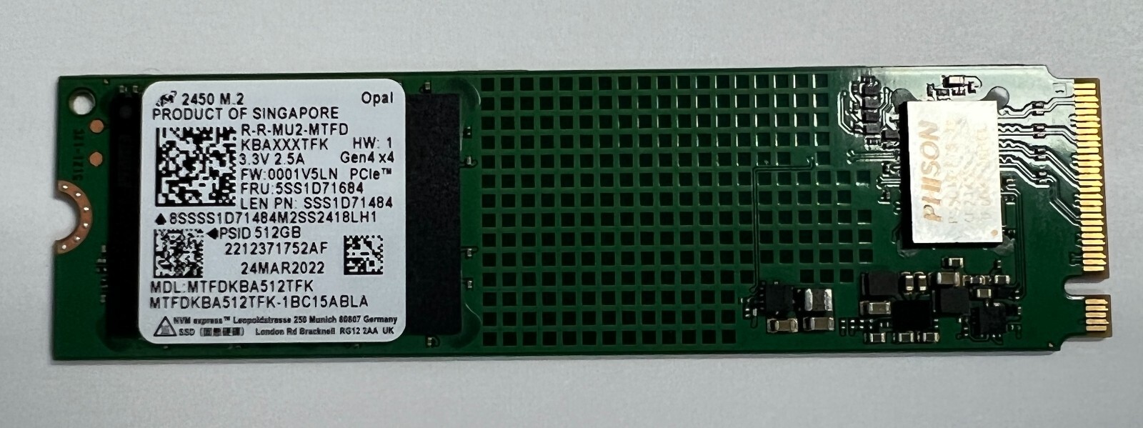 new-micron-2450-512gb-m-2-2280-pcie-4-0-nvme-tlc-ssd-opal2-0-mtfdkba512tfk
