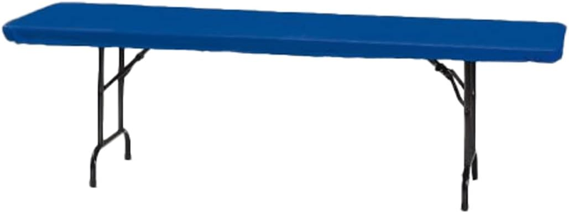 Plastic Stay Put Banquet Table Cover, 29 by 72-Inch, Royal Blue