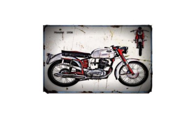 1956 mondial Bike Motorcycle A4 Retro Metal Sign Aluminium