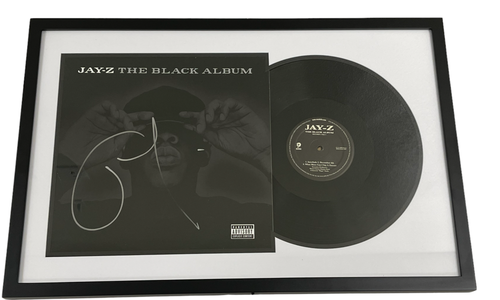 JAY-Z SIGNED BLACK ALBUM VINYL LP AUTHENTIC AUTOGRAPH