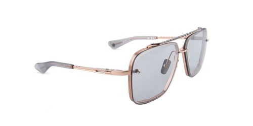 Pre-owned Dita Mach Six Dts 121-02 Rose Gold Titanium Light Gray Lens Men Sunglasses