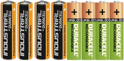 Duracell Power Akkus Accus und Batterien AAA Micro AA Mignon Neuware aus 2021