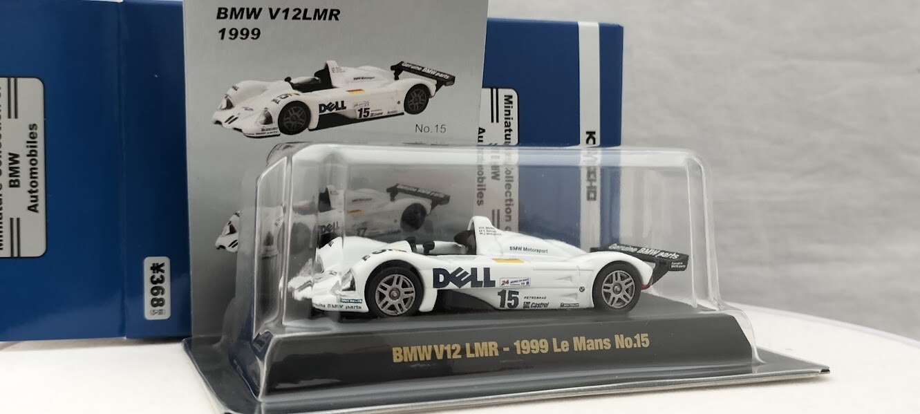 KYOSHO 1/64 BMW V12 LMR-1999 Le Mans No.15 Diecast Model Car
