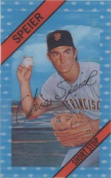 1972 Kellogg's 3-D Super Stars - Chris Speier #28