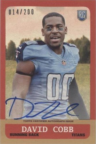 2015 Topps David Cobb #63A-DC