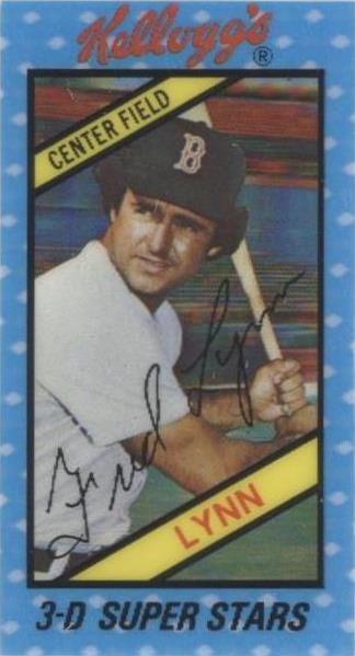 1980 Kellogg's 3-D Super Stars - Fred Lynn #40