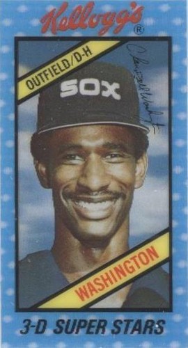 1980 Kellogg's 3-D Super Stars - Claudell Washington #34