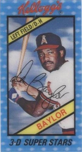 1980 Kellogg's 3-D Super Stars - Don Baylor #56