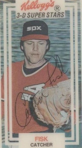 1983 Kellogg's 3-D Super Stars - Carlton Fisk #56